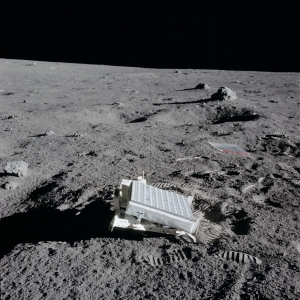 The Laser Ranging Retroreflector on the moon in 1969